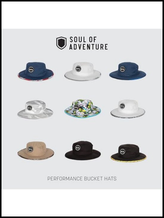 UPF 50+ Bucket Hat with Adjustable Fit and Moisture-Wicking Fabric